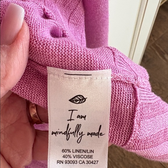 NWT Nic & Zoe Light Purple Women's Cardigan - Picture 5 of 6